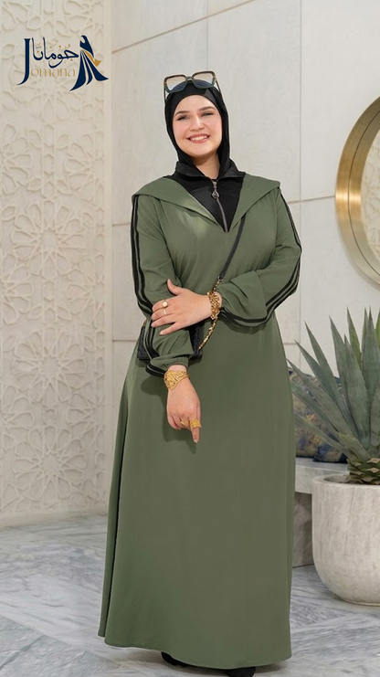 عباءة هودي كاجوال بسوستة